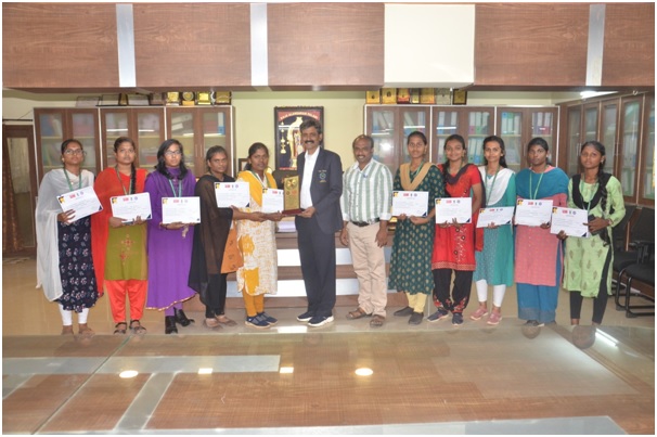 Throwball winner at tiruvallur district level